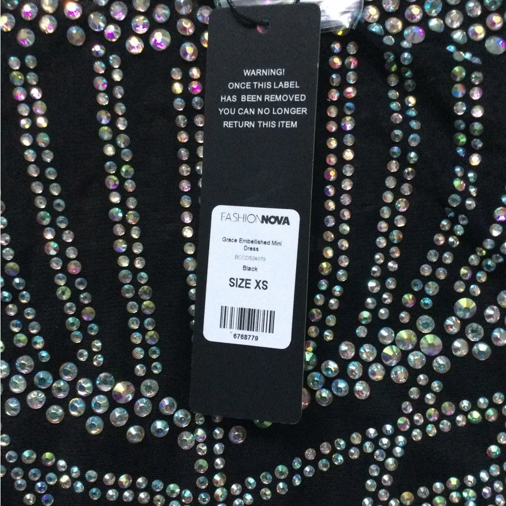 Grace Embellished Mini Dress - Picture 7 of 16